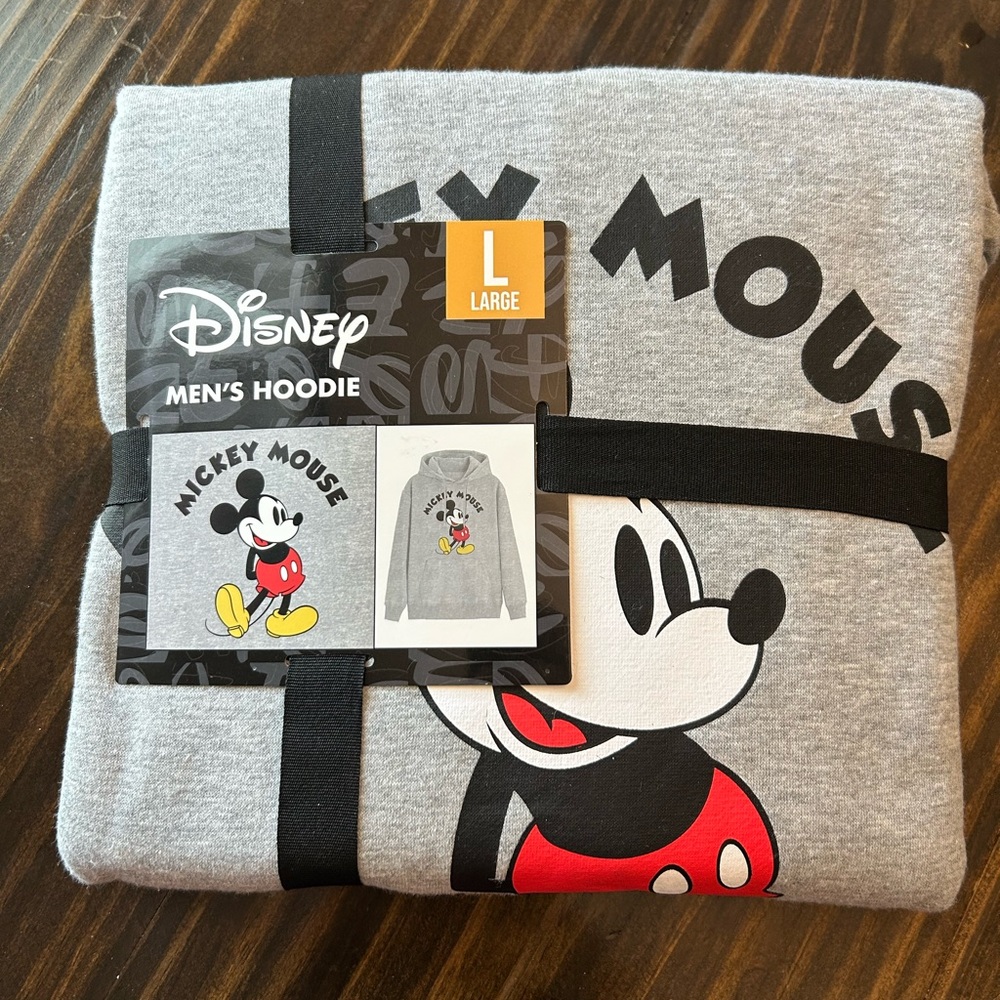 Disney Mickey Mouse Gray and Red Kids Hoodie